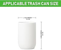 Vista 2 de Bolsas de compost, 8 galones, 30 litros, extra gruesas de 0.87 mils, bolsas de desechos de alimentos biodegradables con US BPI ASTM D6400 y Europe