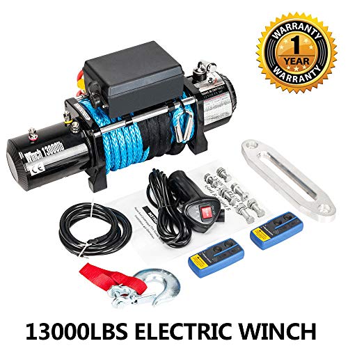 Electric Winch 12V 13000 lbs Recovery Winch fit for Trailer Truck SUV ATV