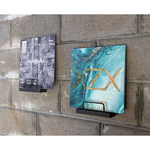 Victrola 'The Shelves' - Vinyl Records And Album Art Holder (Set Of 2), Espresso Wood Finish With Smart Black Metal Accents, Elegant And Stylist Looks, Wall Mountable, Single Shelf Holds 1 Record Art #TOP6