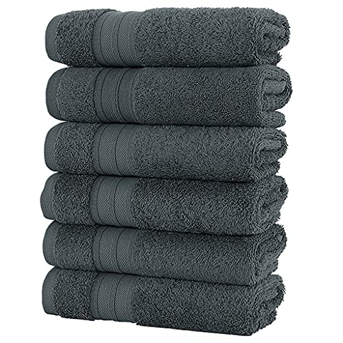 Toallas de baño absorbentes y gruesas TILEZE de algodón con seis piezas