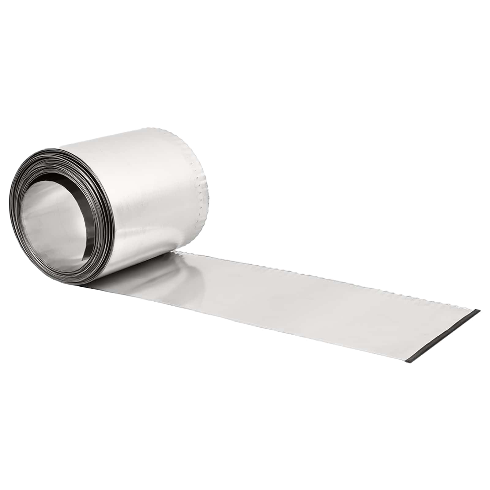 Bordure de pelouse en acier galvanisé argenté 5 m x 25 cm