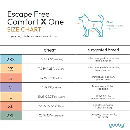 Image of Gooby Comfort X One Dog Harness, Choke-Free, Miami Yellow, X-Large | Escape-free contracting fit; Choke-free deep V-neck; Snap & swivel buckles; Shock-absorbing; Breathable mesh