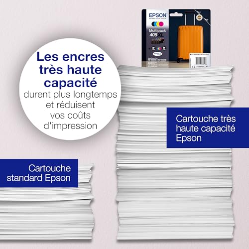Cartouche Epson 405 noir d'origine DURABrite Ultra pour impression nette - 5
