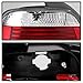 ACANII - For 1997 1998 1999 2000 BMW E39 528i 540i M5 Red Clear Tail Lights Rear Brake Lamps Driver & Passsenger Side