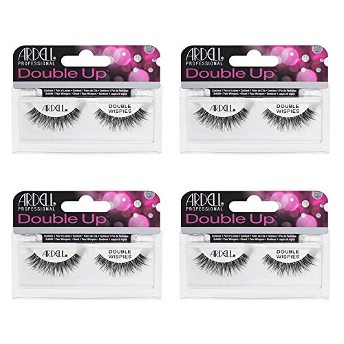 Ardell False Eyelashes Double Up Wispies Black (4 Pack)