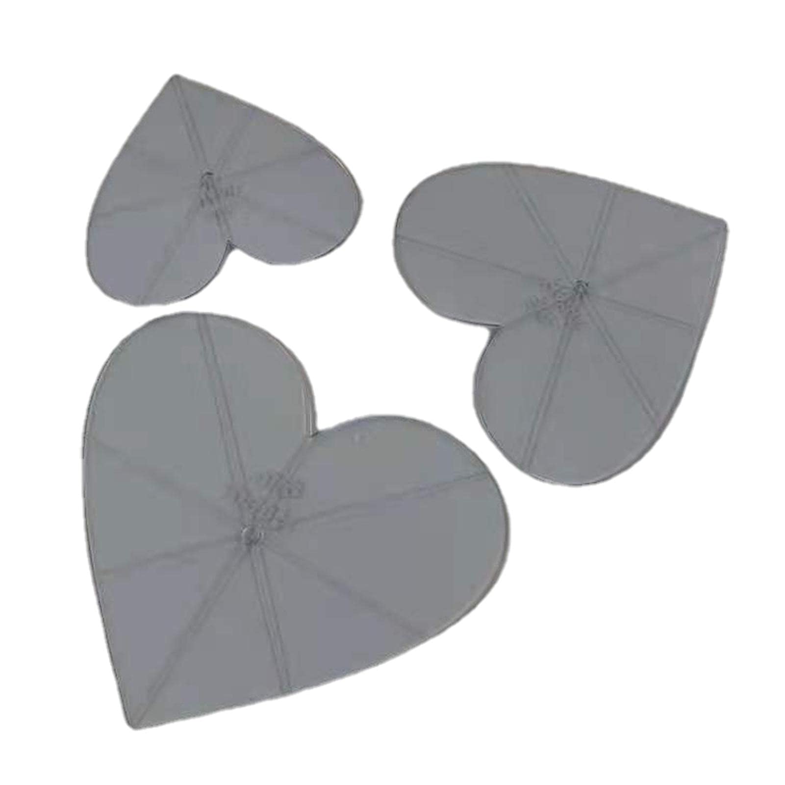 Richy 3pcs Templates Quilting Frames Heart-Shaped Embroidery Stencils Sewing DIY Tools Ruler Hand Patchwork Crafts Cut Tool Multifunctional Template
