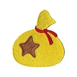 稲垣服飾 どうぶつの森 ビッグ ワッペン ベル 袋 シール ・ アイロン 接着 両用 タイプ ADG004