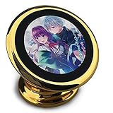 精霊幻想記 高級金属感溢れ ホルダー マグネット式車載ホルダー スマホホルダー ユニバーサル 360度回転 強力ゲル吸盤式 取り付け簡単/360度回転可能/片手操作/磁気吸引機能