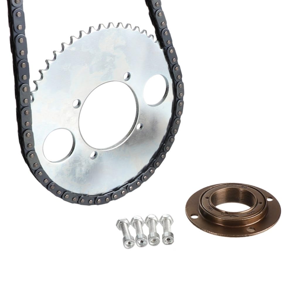 Kettenrad 126L Kette T8F 54T Kettenrad Antriebsrad ohne Zahn 4 Löcher Freilaufsatz Passend for Elektroroller Fahrrad Pocket Pit Dirt Bike