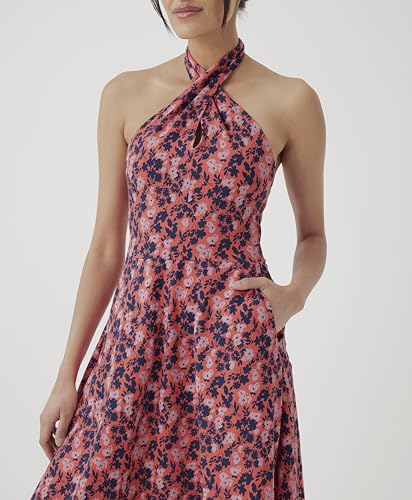 Image of Pact Organic Cotton Women's Fit & Flare Halter Dress
