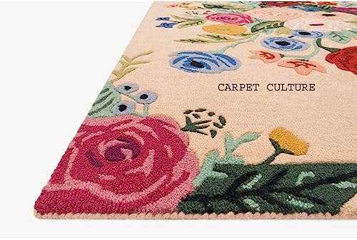 Image of Carpet Mahal Handmade Handwoven Tufted Made of 100% Soft Blended Wool Export Quality Carpets with 1 Inch Thickness (7x10 Feet) Color Multi