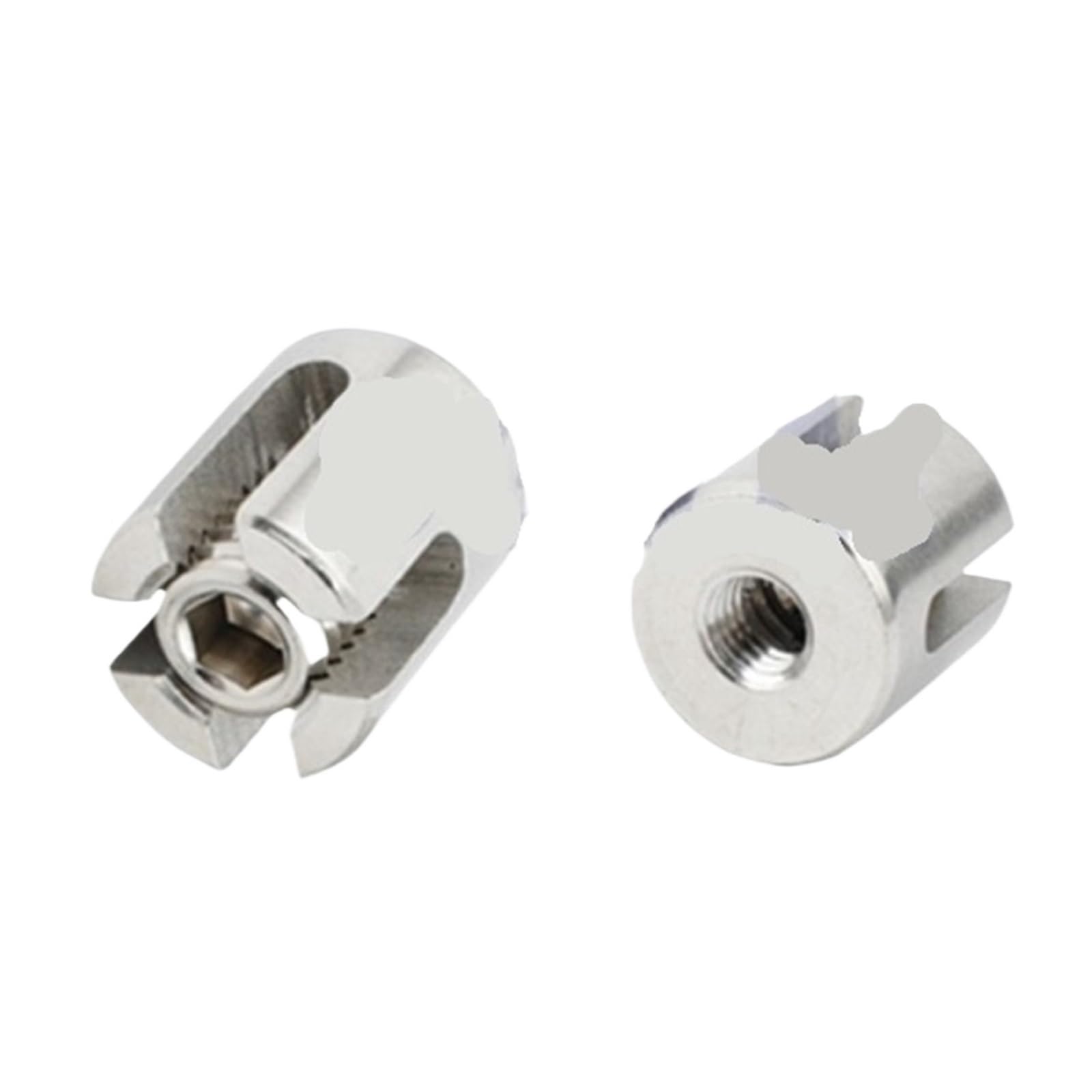 2PCS 316 Stainless Steel Wire Rope Trellis Systems Green Wall Cross Clip Clamp 2mm/3mm/4mm/5mm/6mm