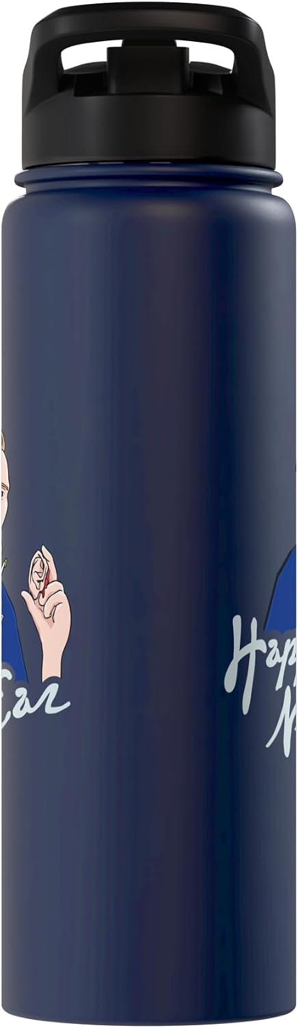 Artsy Van Gogh Ear Design for a Van Gogh Art Lover Stainless Steel Insulated Water Bottle