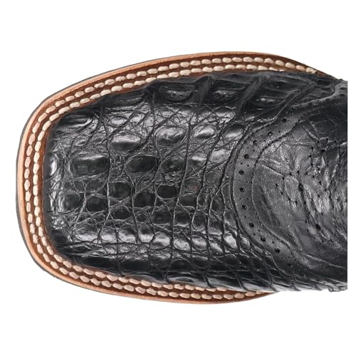 Image of Dan Post Boots Mens Egan Embroidered Pull On Square Toe Dress Boots Mid Calf - Black, Brown