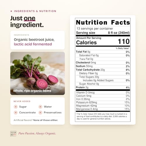 Image of Passion Bio Organic Beet Juice, Fermented, Bag-in-Box, 101.4 fl oz