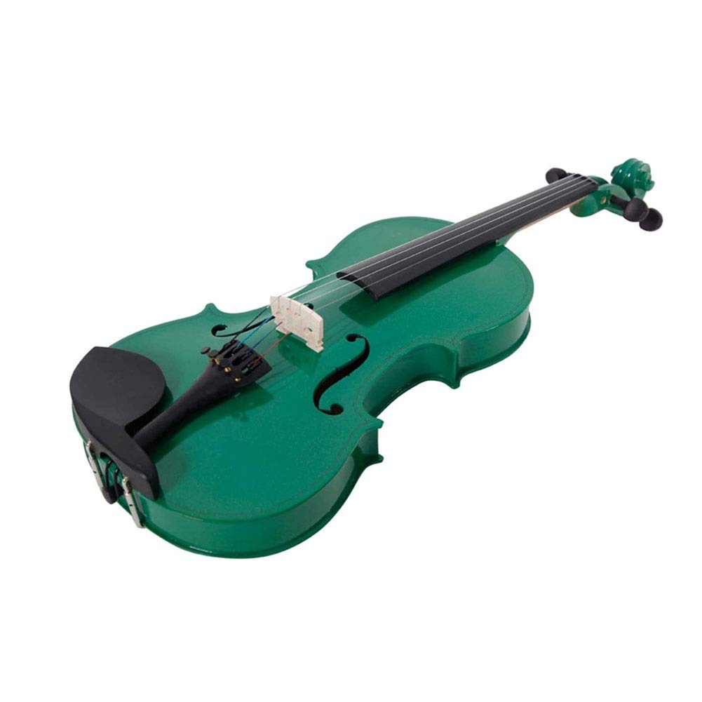 Violino Standard da Studente, per Principianti, Nuova Custodia for Violino Acustico 4/4 Bow Rosin Green - Set di violini for Bambini Principianti Studenti Adulti