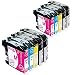 Produktbild NTT 10 XXL kompatible Druckerpatronen als Ersatz für Brother LC223xl LC223 XL LC 223xl LC 223 XL (4X Schwarz, 2X Cyan, 2X Magenta, 2X Yellow)