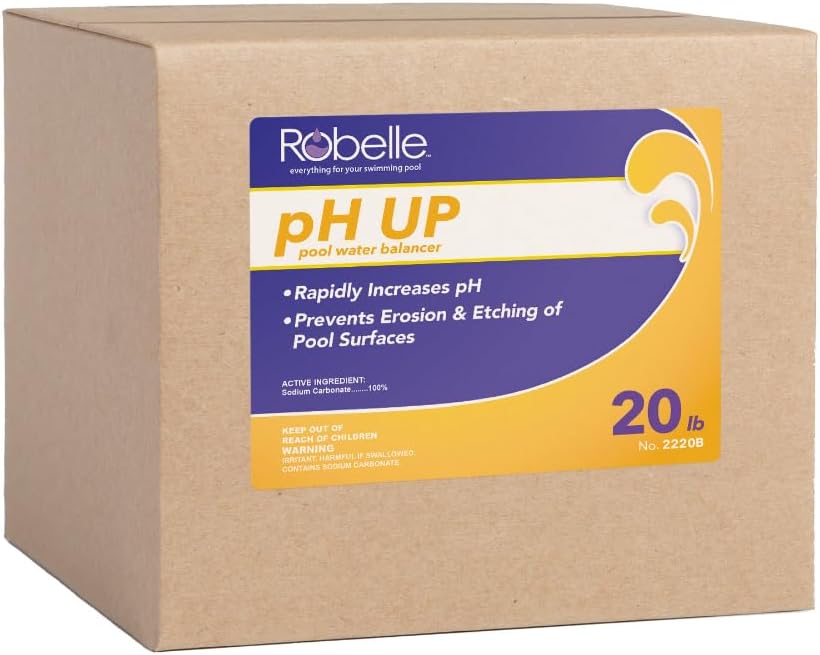 20-Pounds Premium pH Up for Pools, 100% Sodium Carbonate