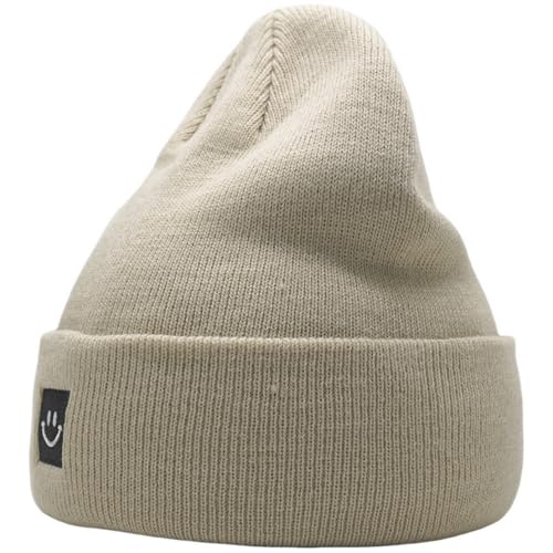 Image of 55cube Knit Beanie Hat Cuffed Plain Skull Cap for Men Women