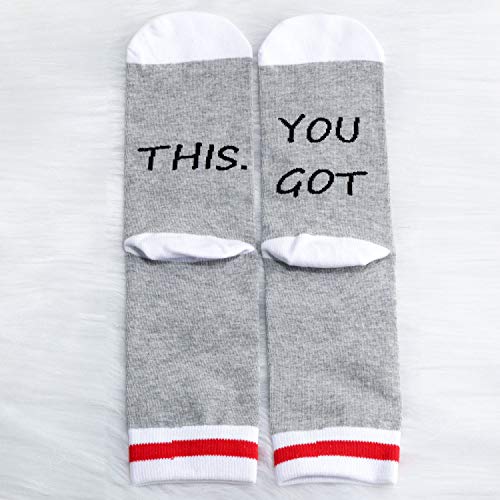 MBMSO 2 Pairs You Got This Gifts Socks Inspirational Socks Encouragement Gifts Motivational Gifts2