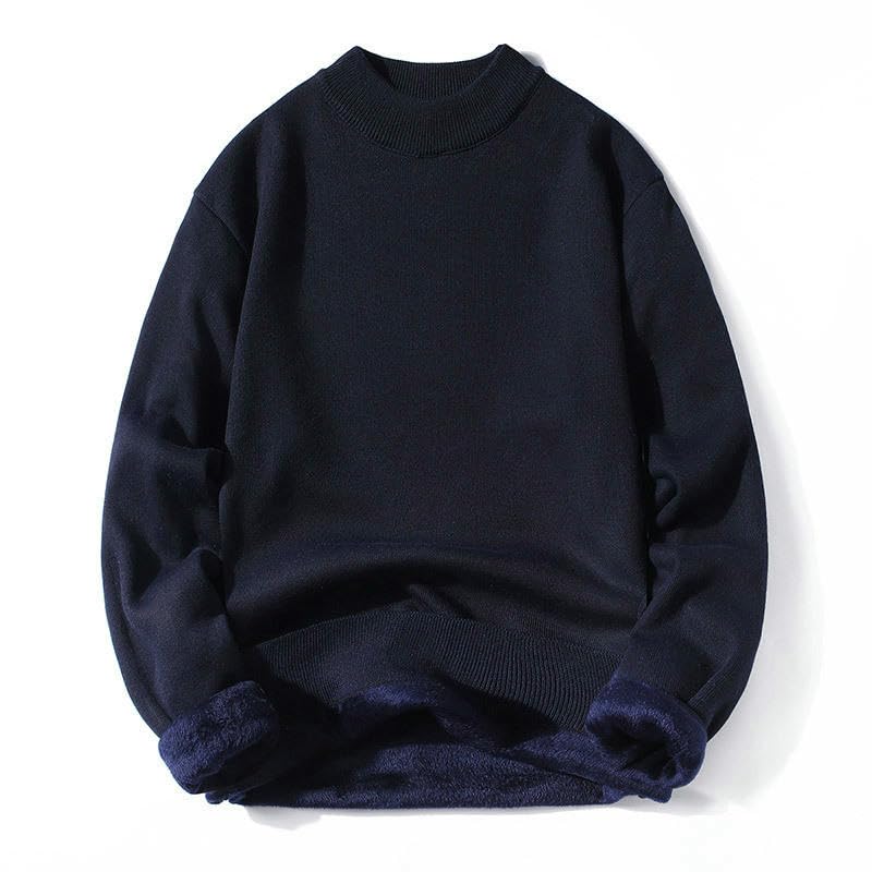 Pull en tricot homme de qualité supérieure à col mi-haut épais