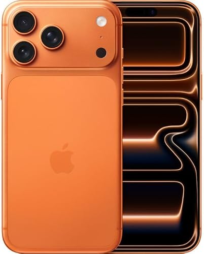 Apple iPhone 17 Pro Max 256GB: 6.9" Screen with ProMotion, A19 Pro Chip, Record Battery Life on iPhone, Pro Fusion Camera System, Center Stage Front Camera; Cosmic Orange - 1