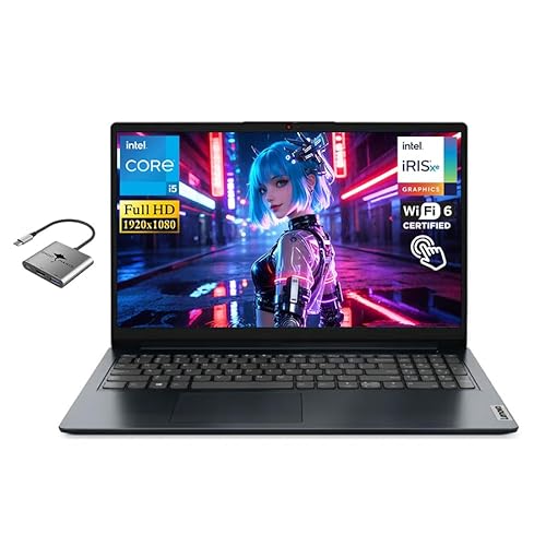 Lenovo IdeaPad 15.6�C���` FHD �^�b�`�X�N���[���m�[�g�p�\�R���AIntel 10-Core i5-1335U (�ő�4.6GHz) 24GB RAM 1TB SSD�AIntel Iris Xe Graphics WiFi 6 Win1