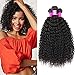 Produktbild UR Beautiful 8A Human Hair Curly 100% Brasilianisches Haar Remy Menschliches Haar Virgin Human Hair Bundles Curly Brazilian Hair Kinky Curly Hair 3 Bundles Natural Black Color 8 8 10 Zoll Total 300g