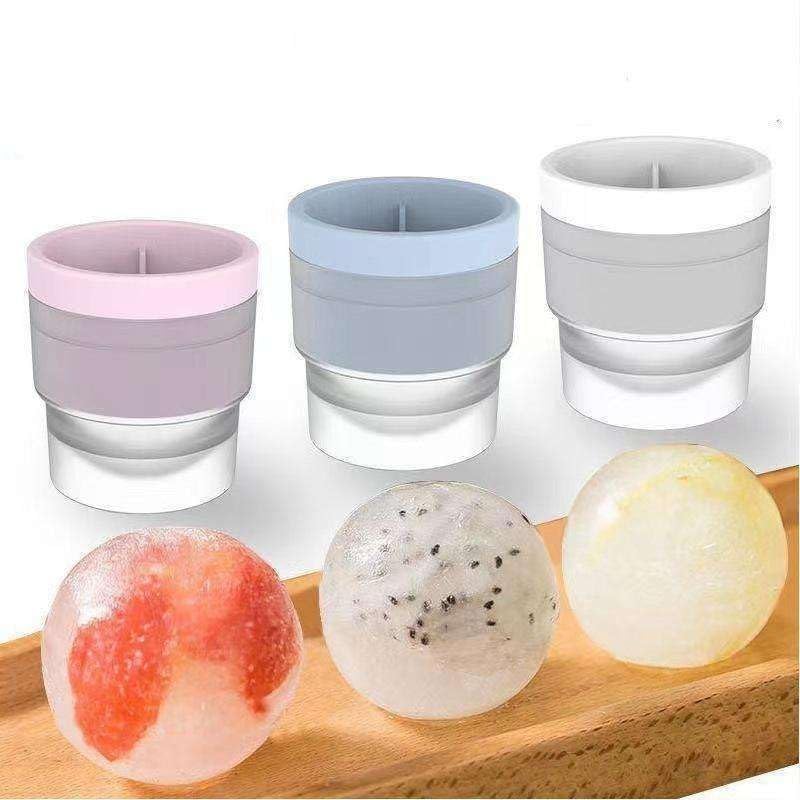 Round Ice Cube Mold – MINI Ice Ball Maker with Pop-Up Lid, Flexible BPA-Free Ice Cube Ball Mould for Whiskey, Cocktails, Iced Coffee & Drinks (6 pcs Multicolour) Premium Ice Ball Maker (Pack of-6) (4)-image-7
