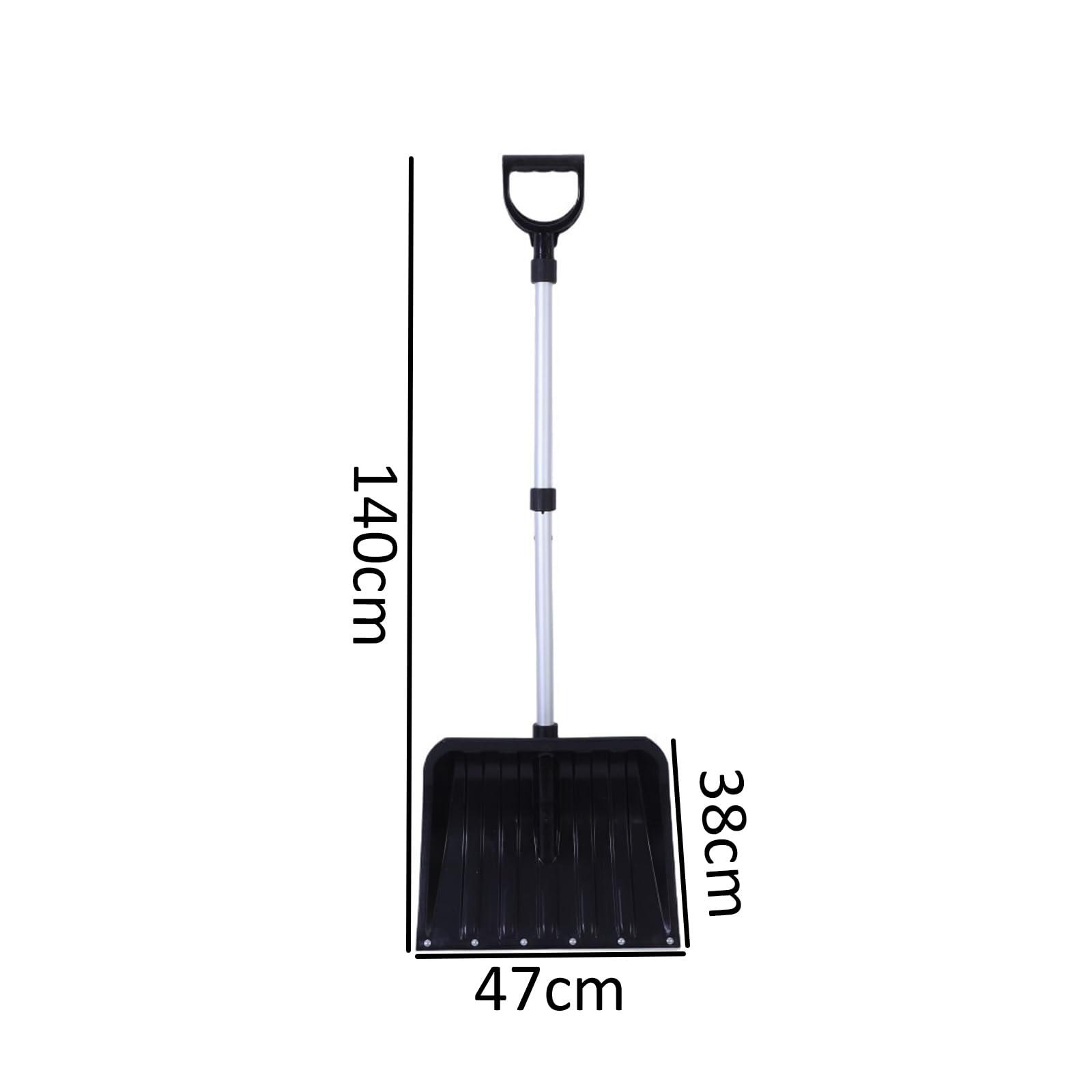 Empujador de nieve ligero desmontable con ideal para escaleras y pala de nieve de viaje
