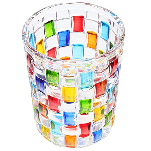 Cabilock Shatterproof Water Glasses Set Painted Drinking Cups Small Wine Glasses Juice Glasses 4 Pack