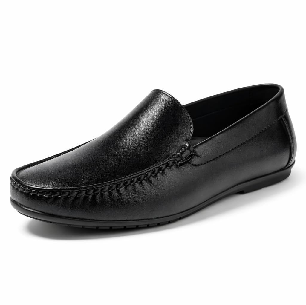 JAVORA Men’s Premium Black Loafers Formal Slip On Shoes | Lightweight Comfortable Moccasin Driving Shoes for Office-picture-22