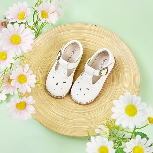 Image of Felix & Flora Toddler Little Girl Mary Jane Dress Shoes - Ballet Flats for Girl Party School Shoes