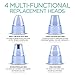 VOYOR 4-In-1 Limpiador de Poros Electrico Extractor Puntos Negros Kit Eliminador Puntos...