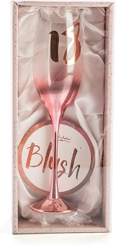 Miniatura 4 de Vaso de champán rubor para cumpleaños número 18