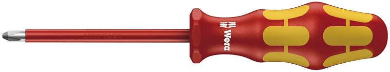Chave de fenda isolada VDE Wera Kraftform 165I Pozidriv PZ2 x 200 mm, modelo 05006165001