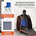 VEVOR Portable Personal Steam Sauna Spa Tent with 2L 1000 Watt Steam Generator, Includes Foldable Chair, Home Therapeutic Sauna Blanket for Detox Relaxation, Time & Temperature Remote Control, Black