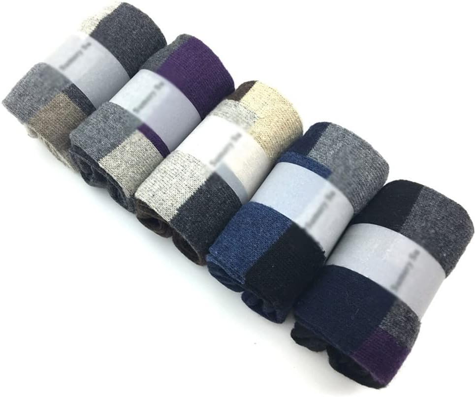 5 Pairs/Lot Socks Male Winter Warm Cashmere Breathable Casual Mens Gift