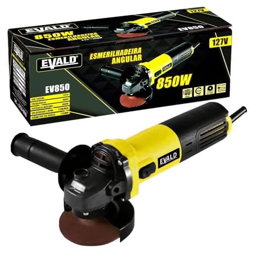 Esmerilhadeira Angular 4.1/2 POL 850W 115MM EV850 EVALD 110v