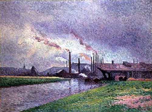 Art mural de Maximilien Luce, impression tableaux graffiti haut de gamme en 60x90