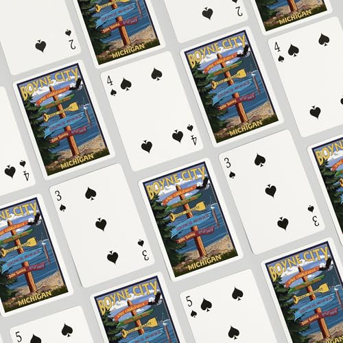 Baraja de Póker Boyne City con 52 cartas miniatura 4