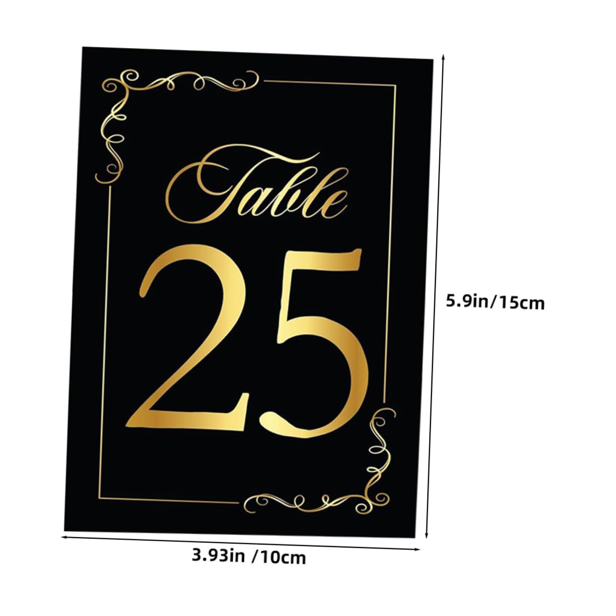 5 Sätze Tischnummern Karten Schwarze Goldfolie Tischkarten Für Hochzeiten Geburtstagsfeiern Und Veranstaltungen Wiederverwendbare Platzkarten Tischdeko 30 Stück * 5