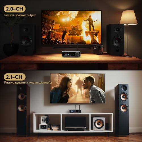 undefined AIYIMA A80 TPA3255デコードアンプHIFI 2.0チャネルQCC 3034 Bluetooth 5.1パワーアンプ 300W*2 (4Ω) ステレオアンプ PFFB 、AAC、SBC、aptX、aptX-LL、APTX-HDをサポート 家庭用 オーディオ 本棚式 パッシブスピーカー/アクティブサブウーファー適用 の商品画像 7