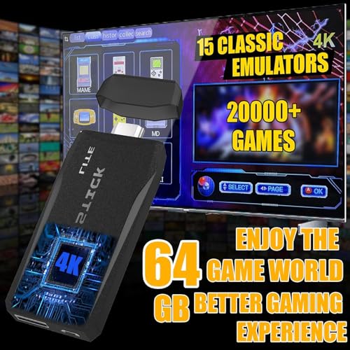 2025 Edition | Video Game | for Kids Game Stick for TV Wireless Video Games for TV Gaming 64GB Old School Station | Video Game | HD Games Console Built in | 20K Game | Console Ultimate 90s 7 51QUJwHOknL