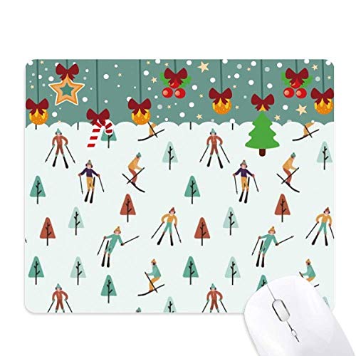 Tapis de souris hiver sport ski le cadeau de noël idéal pour jeu de bureau