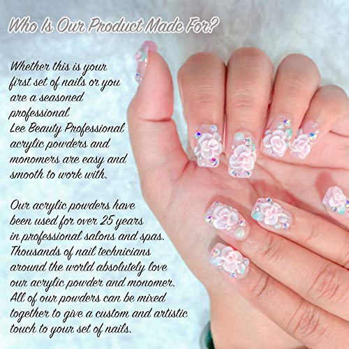 Professional Monomer liquid and Polymer Powder Acrylic Nail Kit for Doing Acrylic Nails. MMA free. Clear: Color - Thumbnail 6