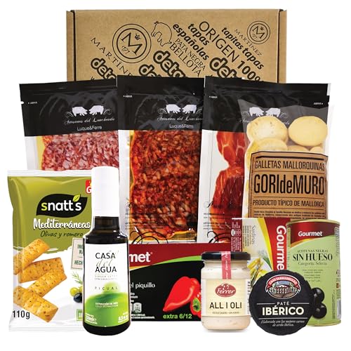 Präsentbox, Spanische Geschenke I Tapas I Geschenk für Feinschmecker und Spanienfans, Pata negra