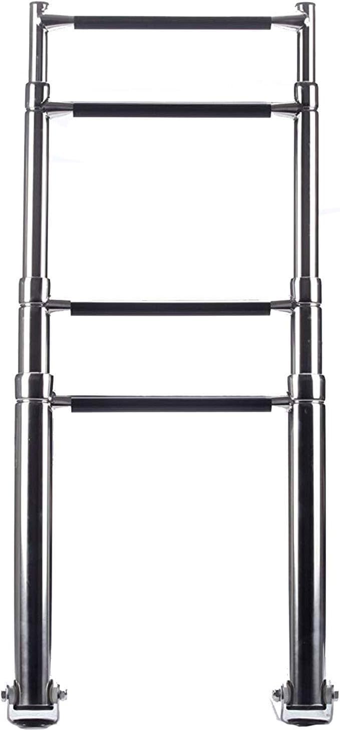 TREPPE Échelle Pliable en Acier Inoxydable, Accessoires Bateau, Yacht 4 Marches