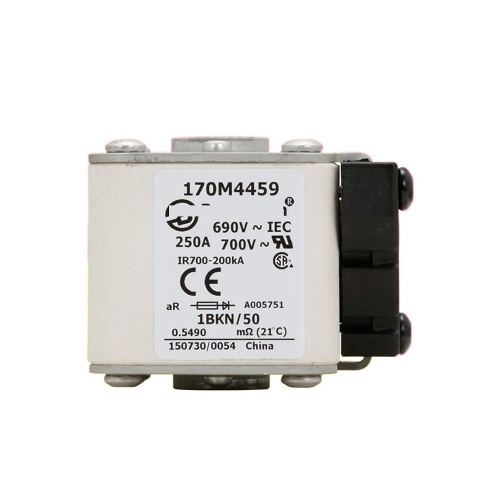 Bezpiecznik 170M4459 690V AC250A 200KA, siła zrywająca, pełny zakres, bezpiecznik aR