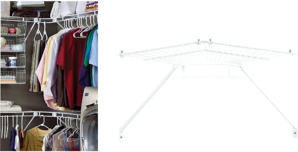 ClosetMaid 21066 Corner Shelf Kit, 12-Inch , White